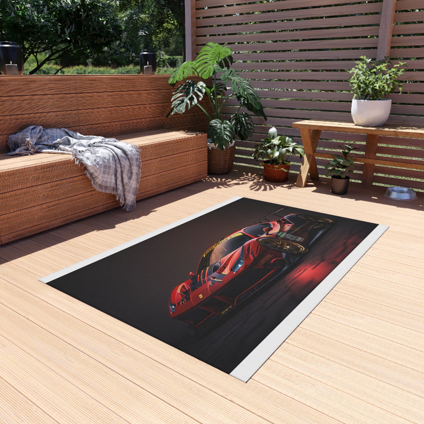 Outdoor Rug  Ferrari Red 1