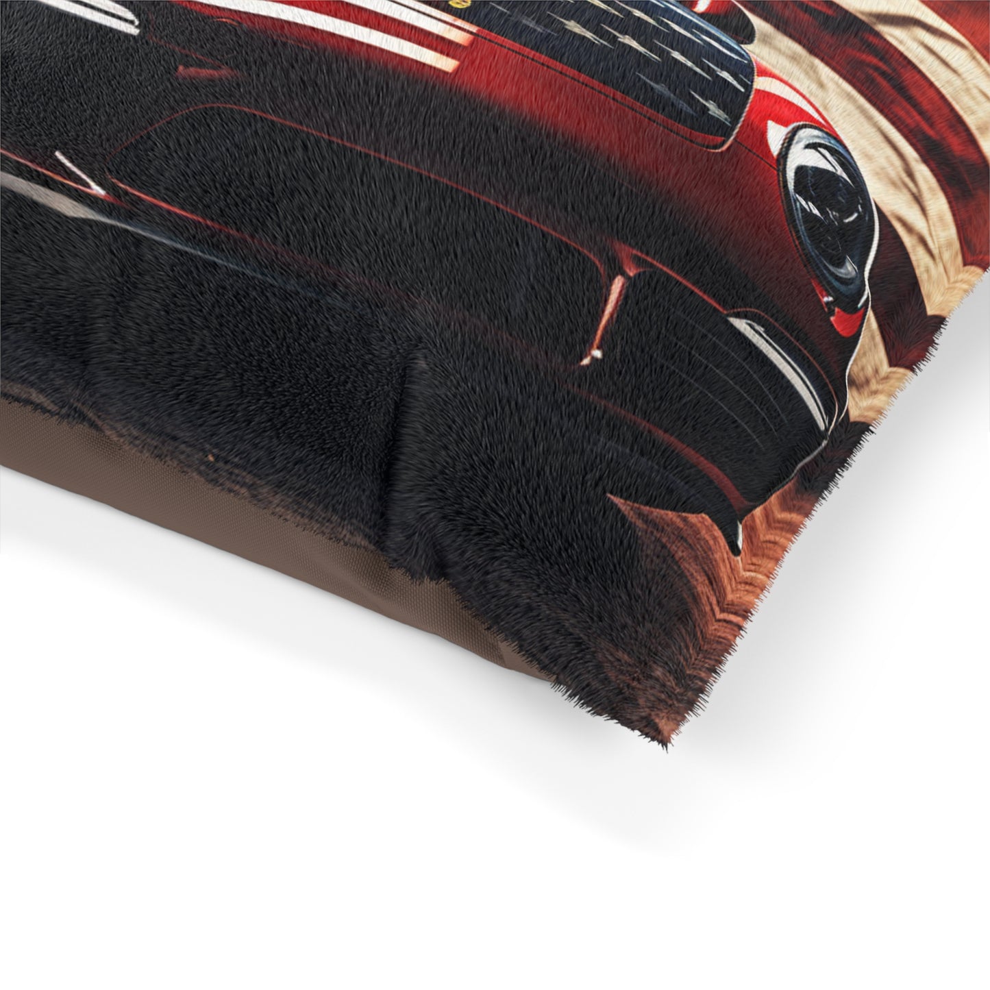 Pet Bed American Flag Background Porsche 2