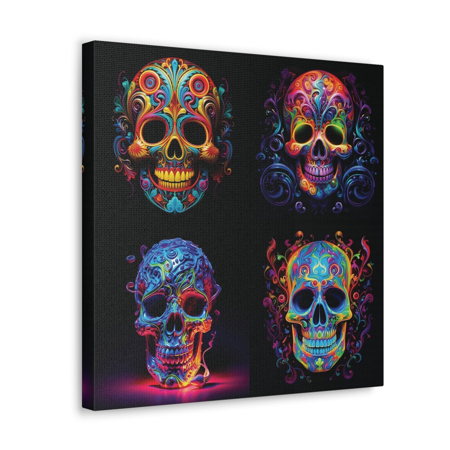 Canvas Gallery Wraps Macro Skull Color 5