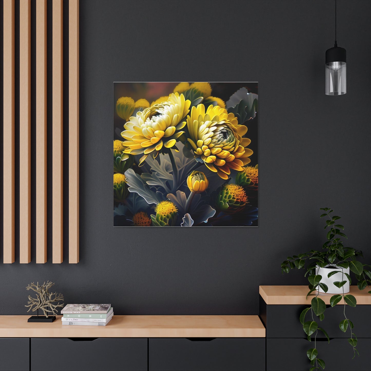 Canvas Gallery Wraps Yellow Hermosas Flores Amarillas 2