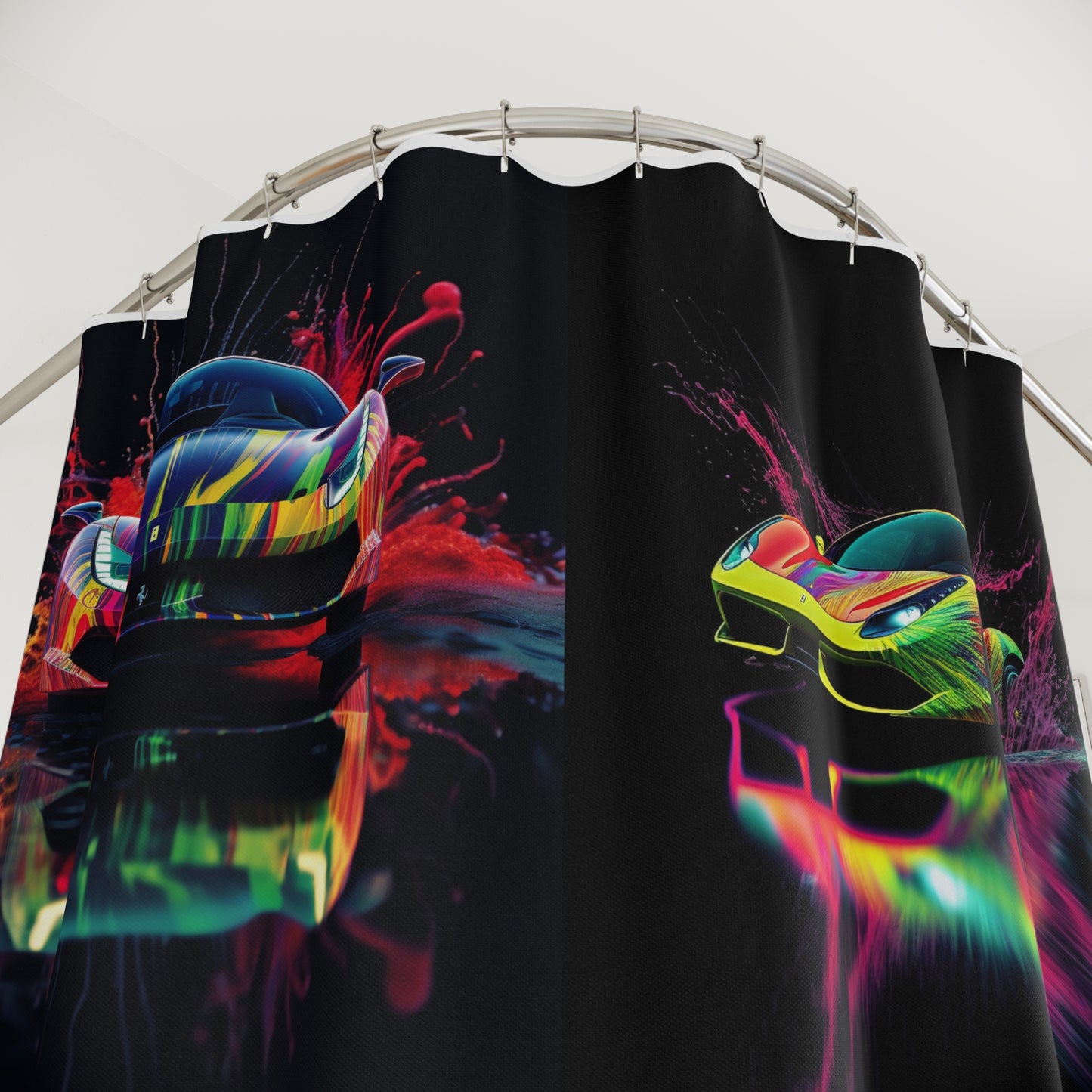 Polyester Shower Curtain Ferrari Fusion Water 5