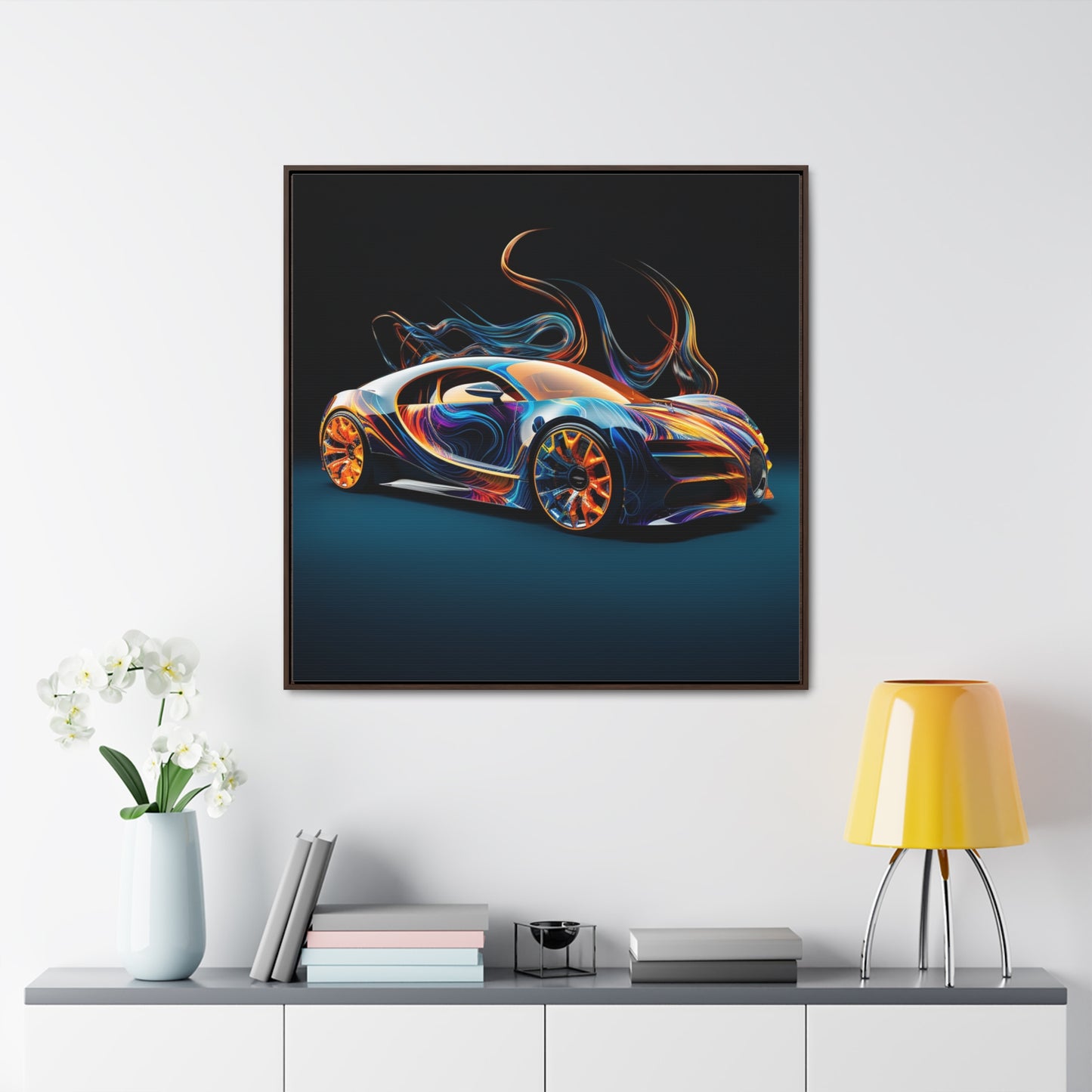 Gallery Canvas Wraps, Square Frame Bugatti Abstract Flair 2