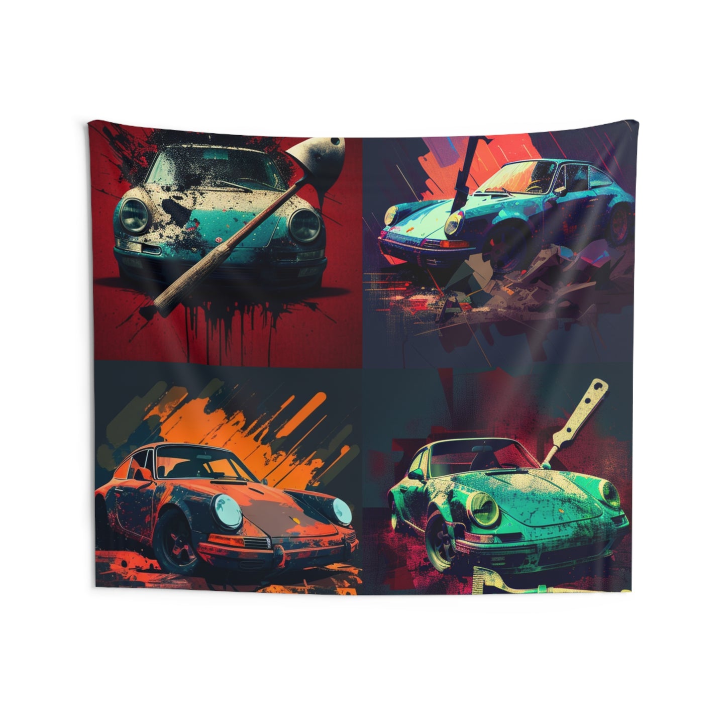 Indoor Wall Tapestries Porsche Abstract 5