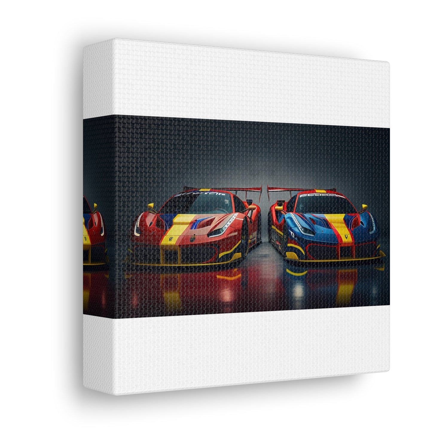 Canvas Gallery Wraps Ferrari Red Blue 4