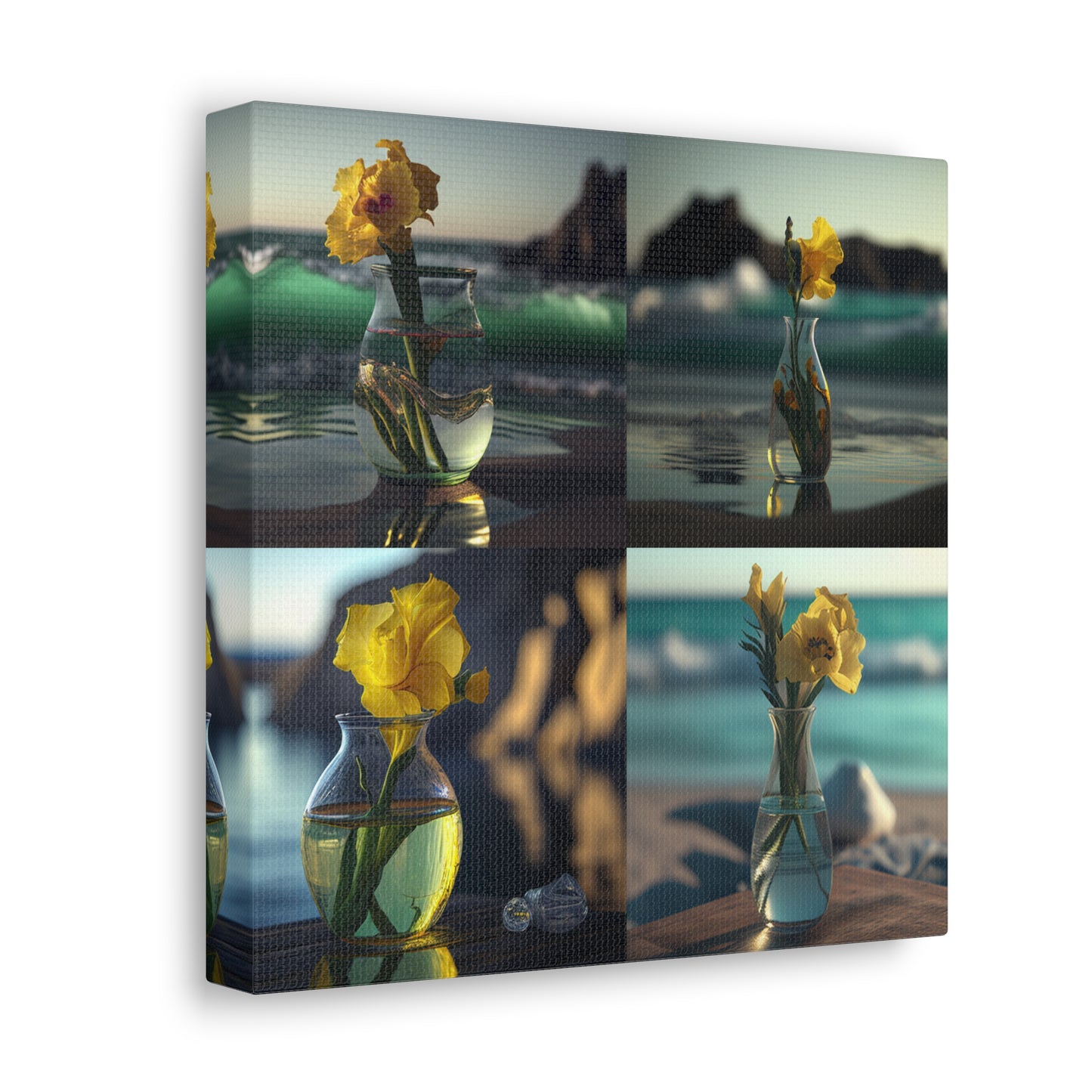 Canvas Gallery Wraps Yellow Gladiolus glass 5