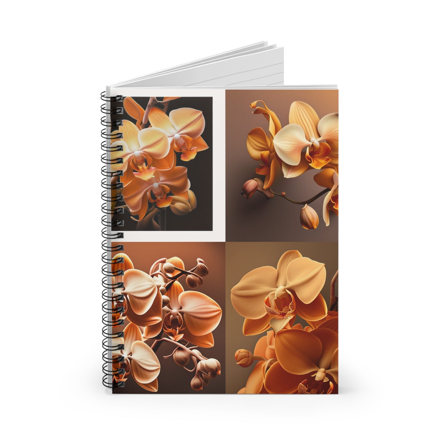 Spiral Notebook - Ruled Line orchid pedals 5