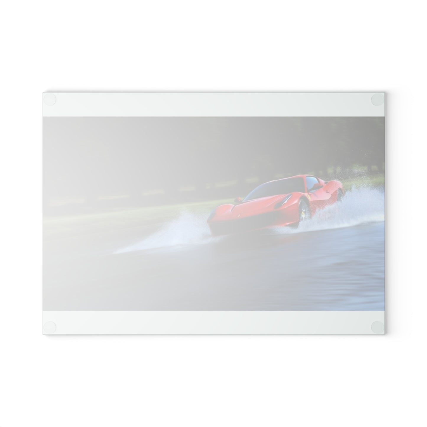 Glass Cutting Board Water Ferrari Splash 3