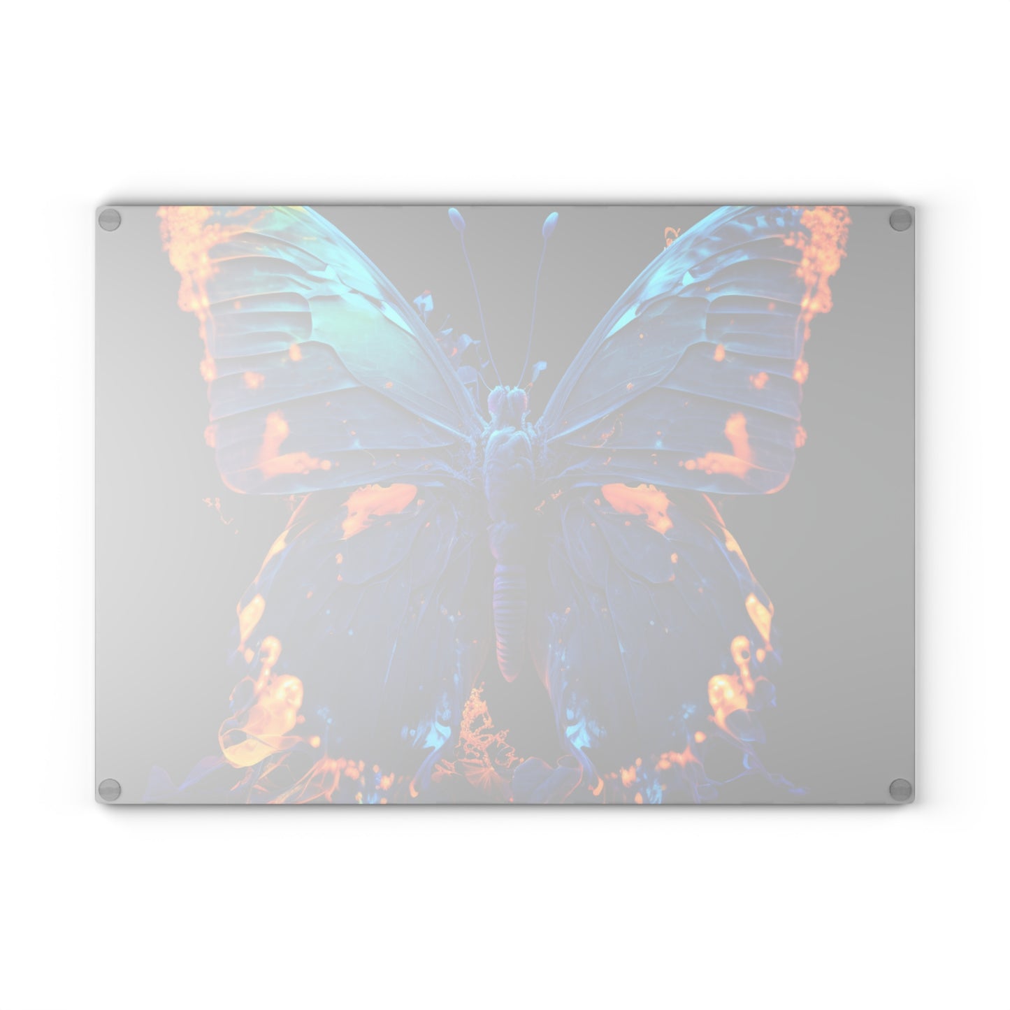 Glass Cutting Board Thermal Butterfly 3