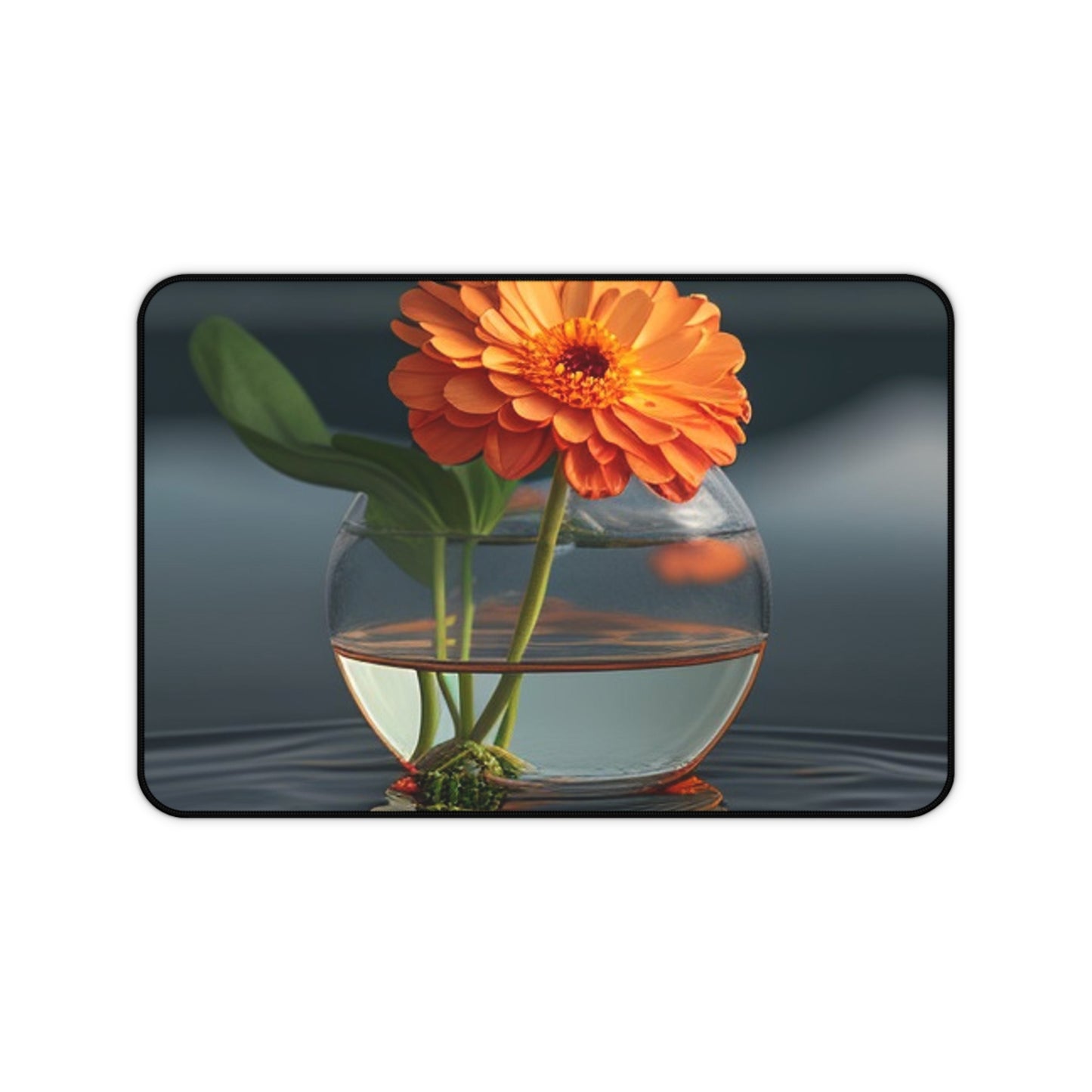 Desk Mat Orange Zinnia 2