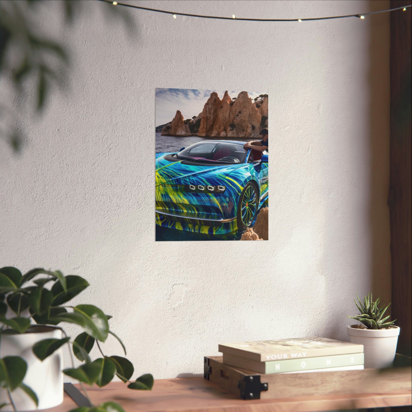 Premium Matte Vertical Posters Bugatti Water 1