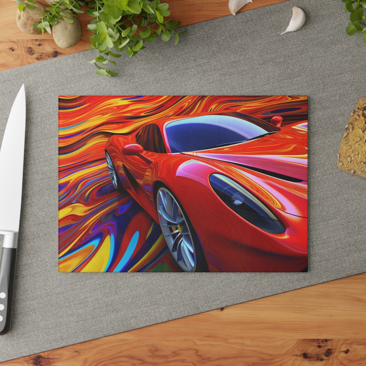 Glass Cutting Board Ferrari Water Fusion 4