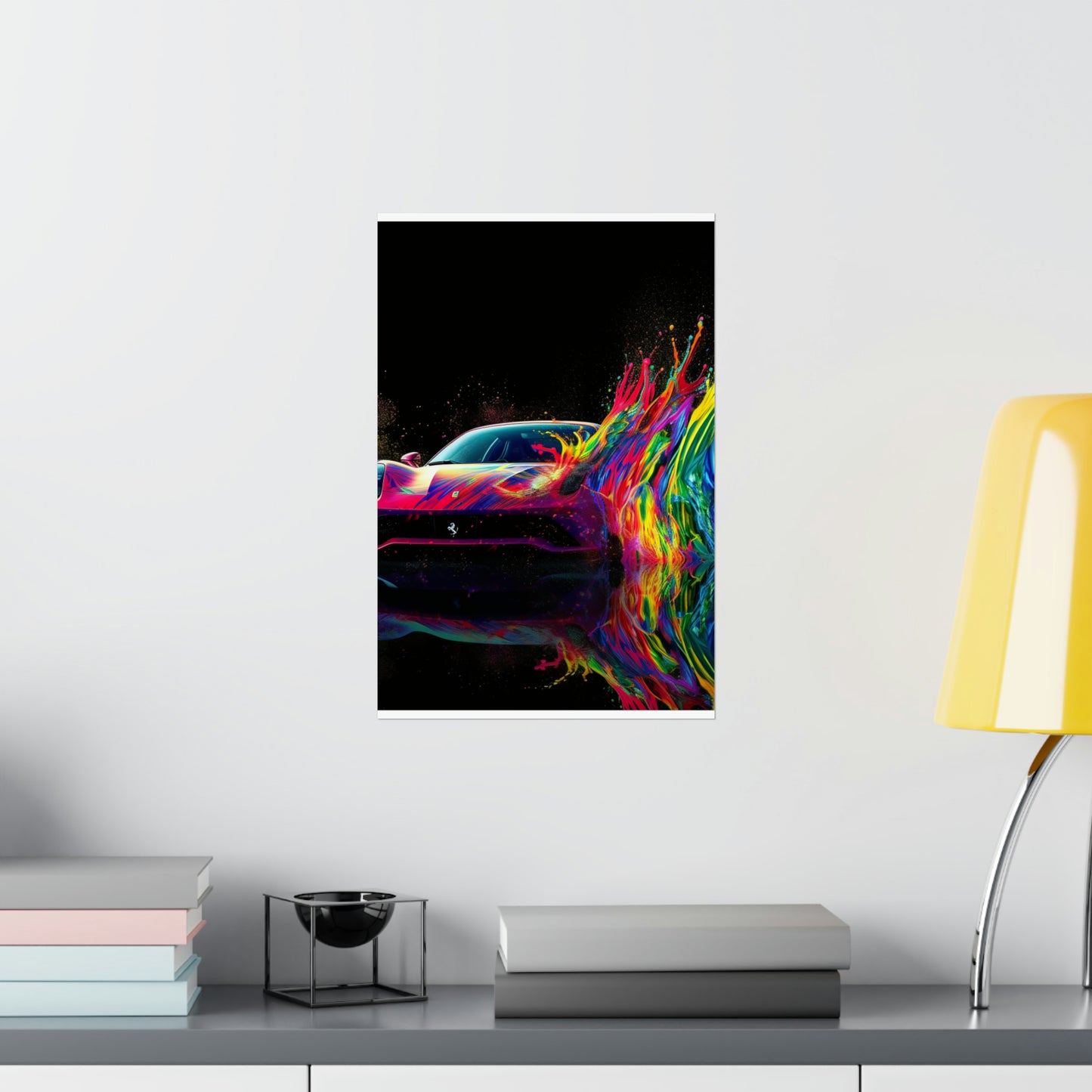 Premium Matte Vertical Posters Ferrari Fusion Water 3