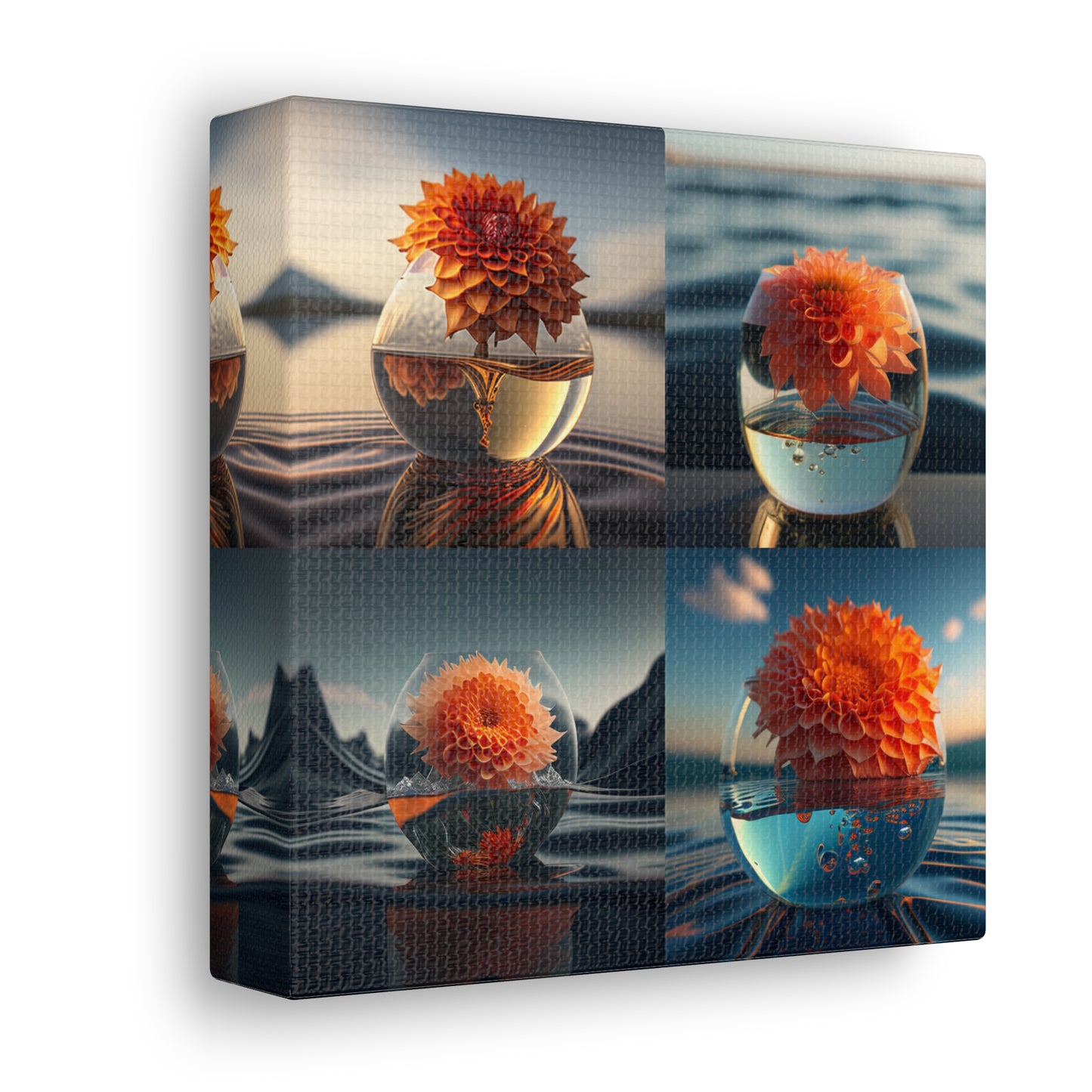 Canvas Gallery Wraps Dahlia Orange 5