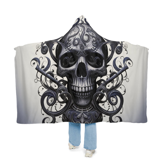 Snuggle Hooded Blanket Skull Treble Clef 1