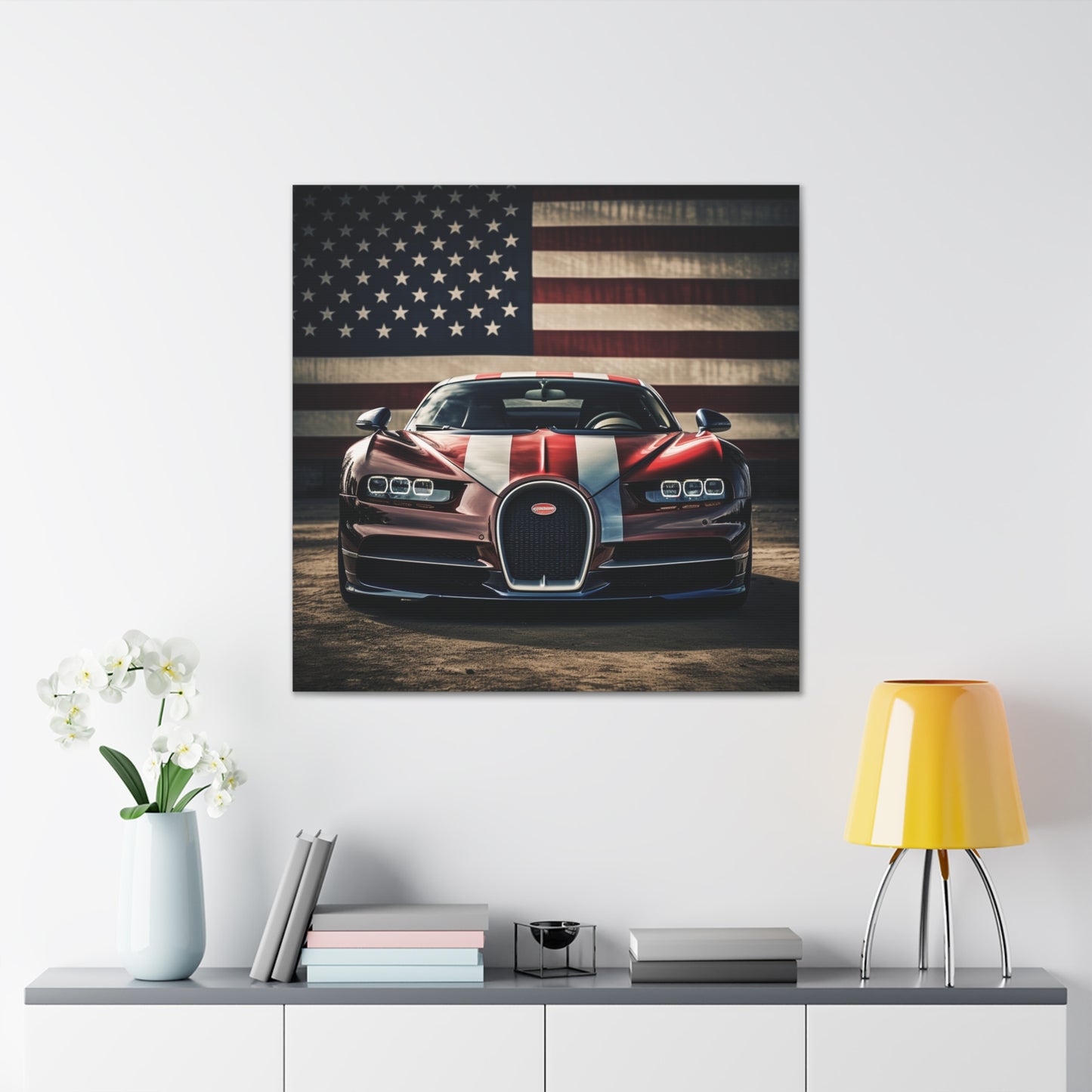 Canvas Gallery Wraps Bugatti Flag 1