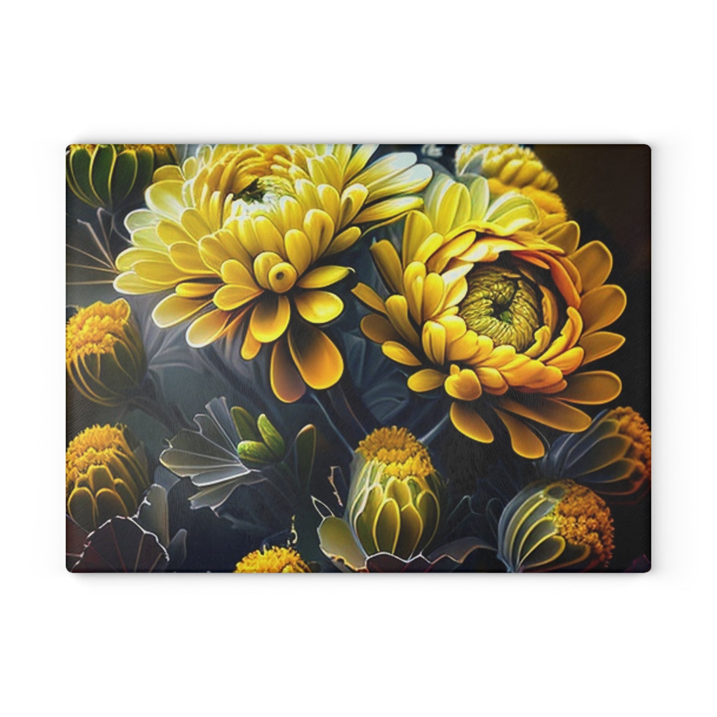 Glass Cutting Board Yellow Hermosas Flores Amarillas 4