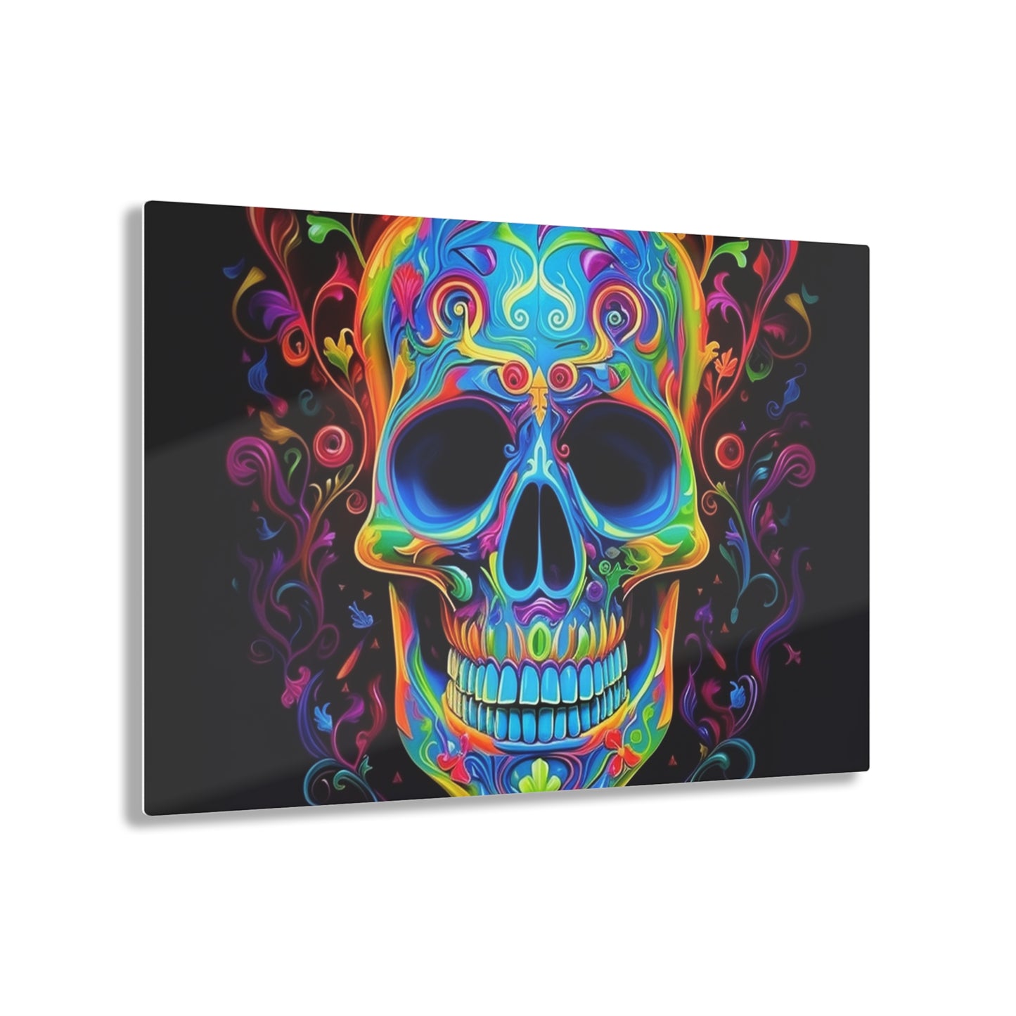 Acrylic Prints Macro Skull Color 4