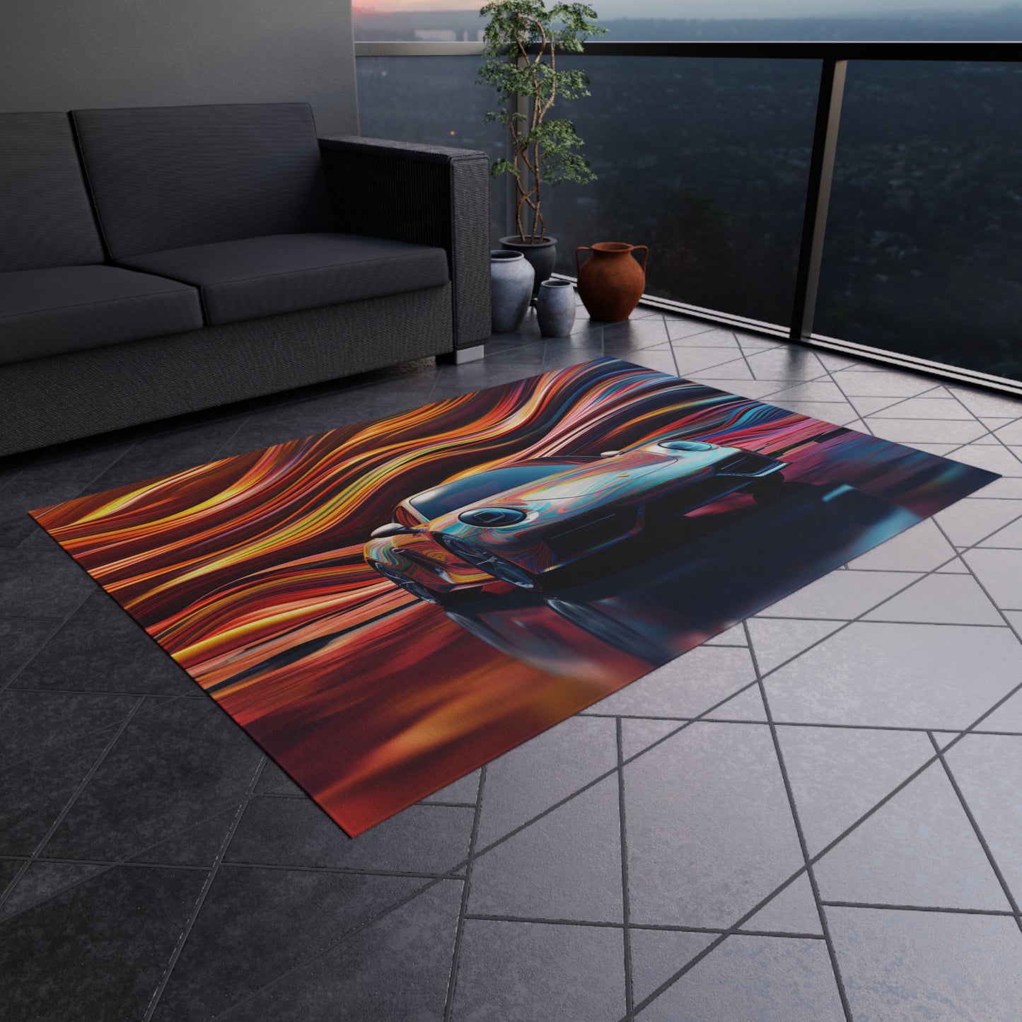 Outdoor Rug  Porsche Water Fusion 1