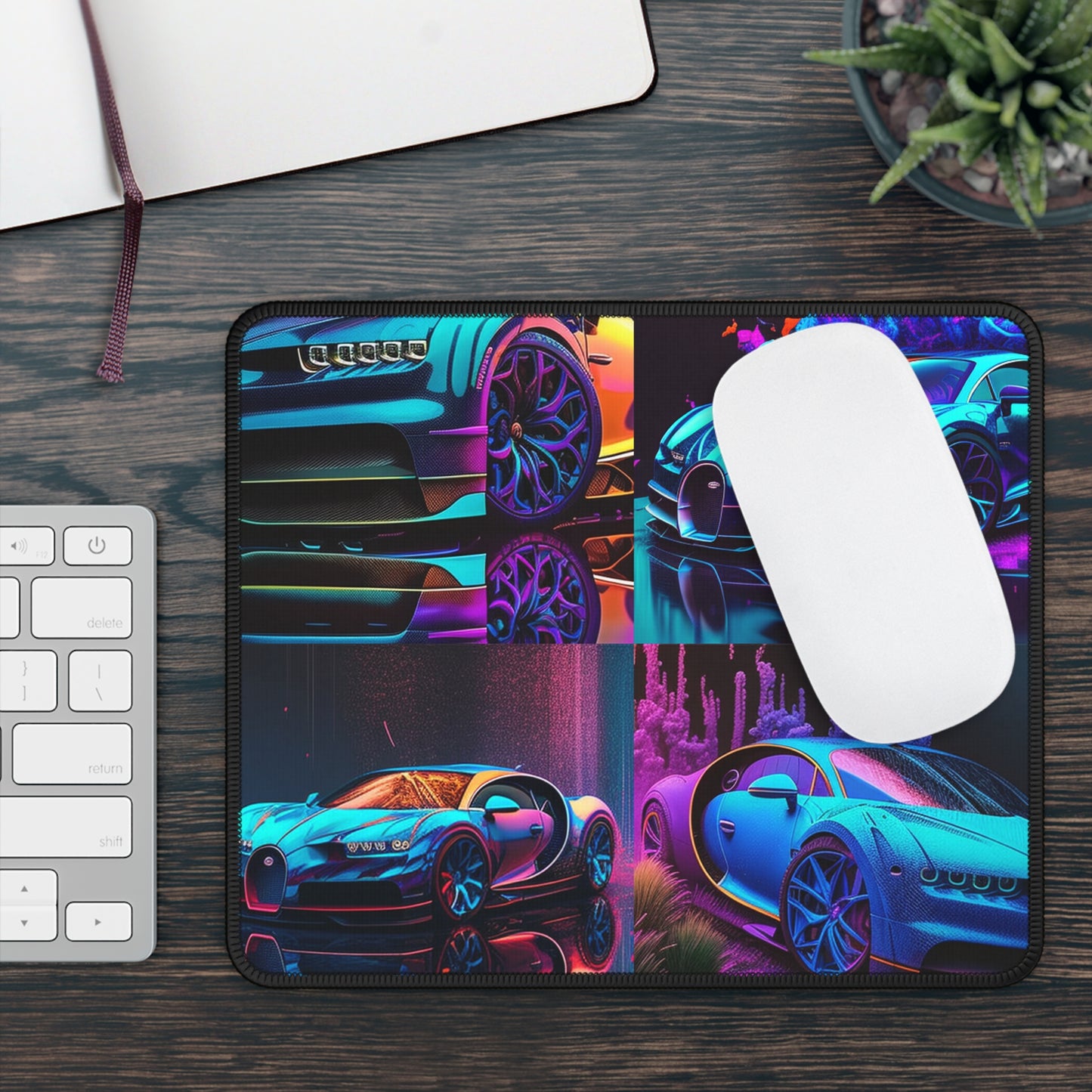 Gaming Mouse Pad  Bugatti Neon Chiron 5