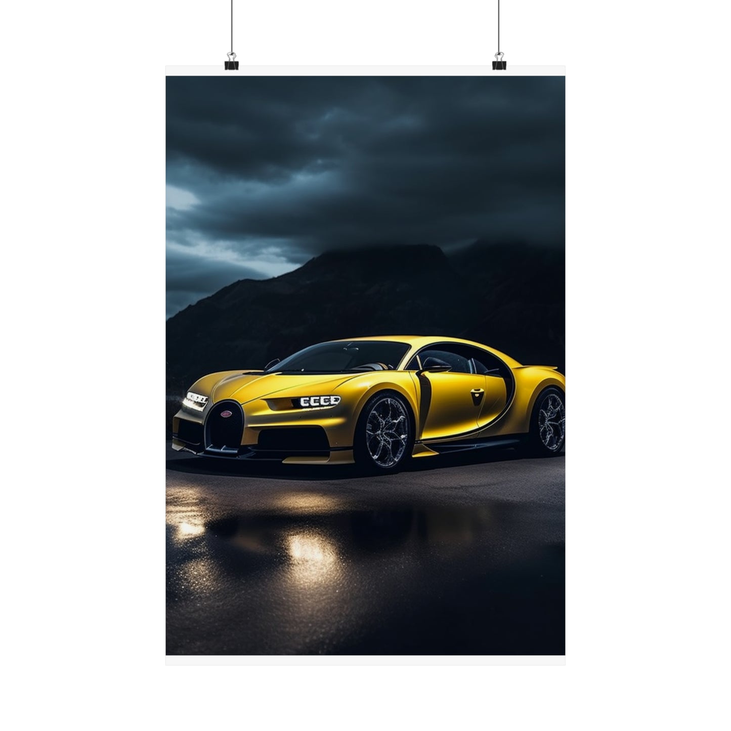 Premium Matte Vertical Posters Bugatti Real Look 4