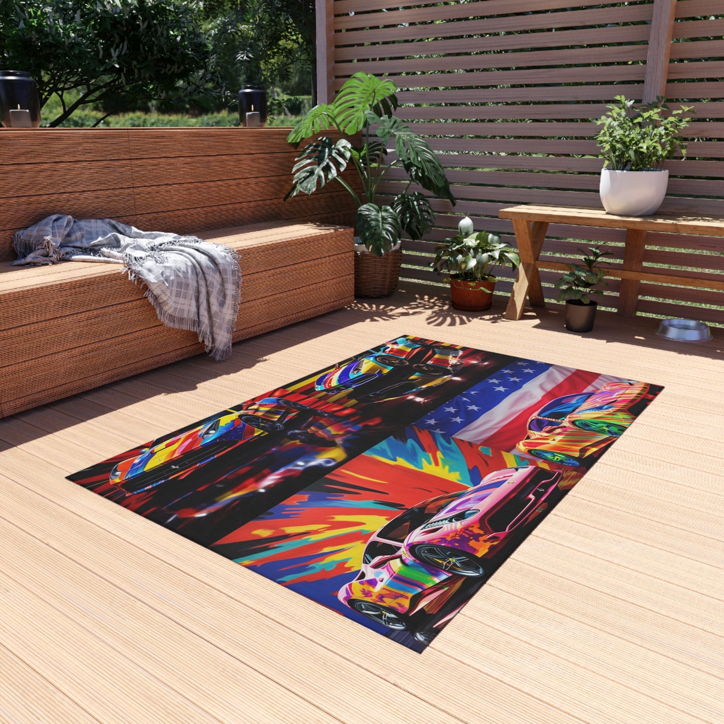 Outdoor Rug  Hyper Colorfull Ferrari 5