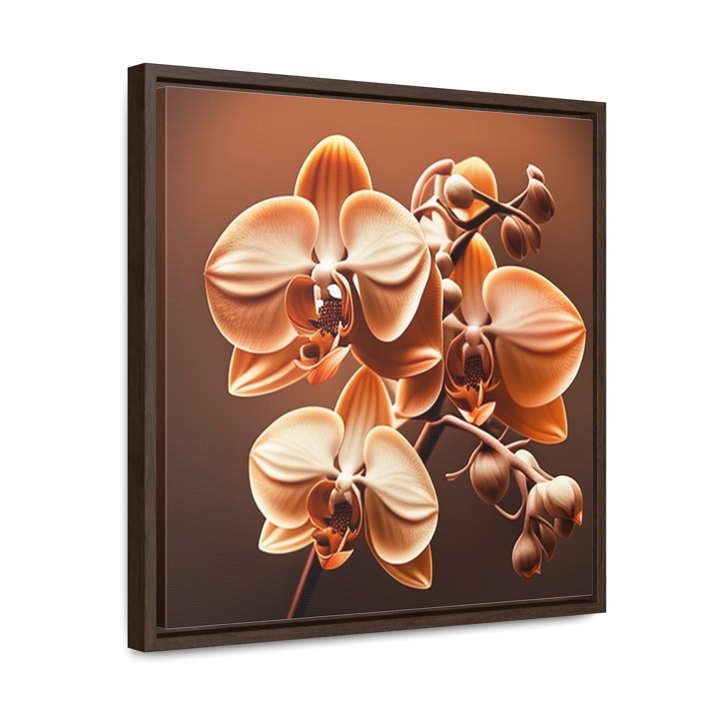 Gallery Canvas Wraps, Square Frame orchid pedals 3