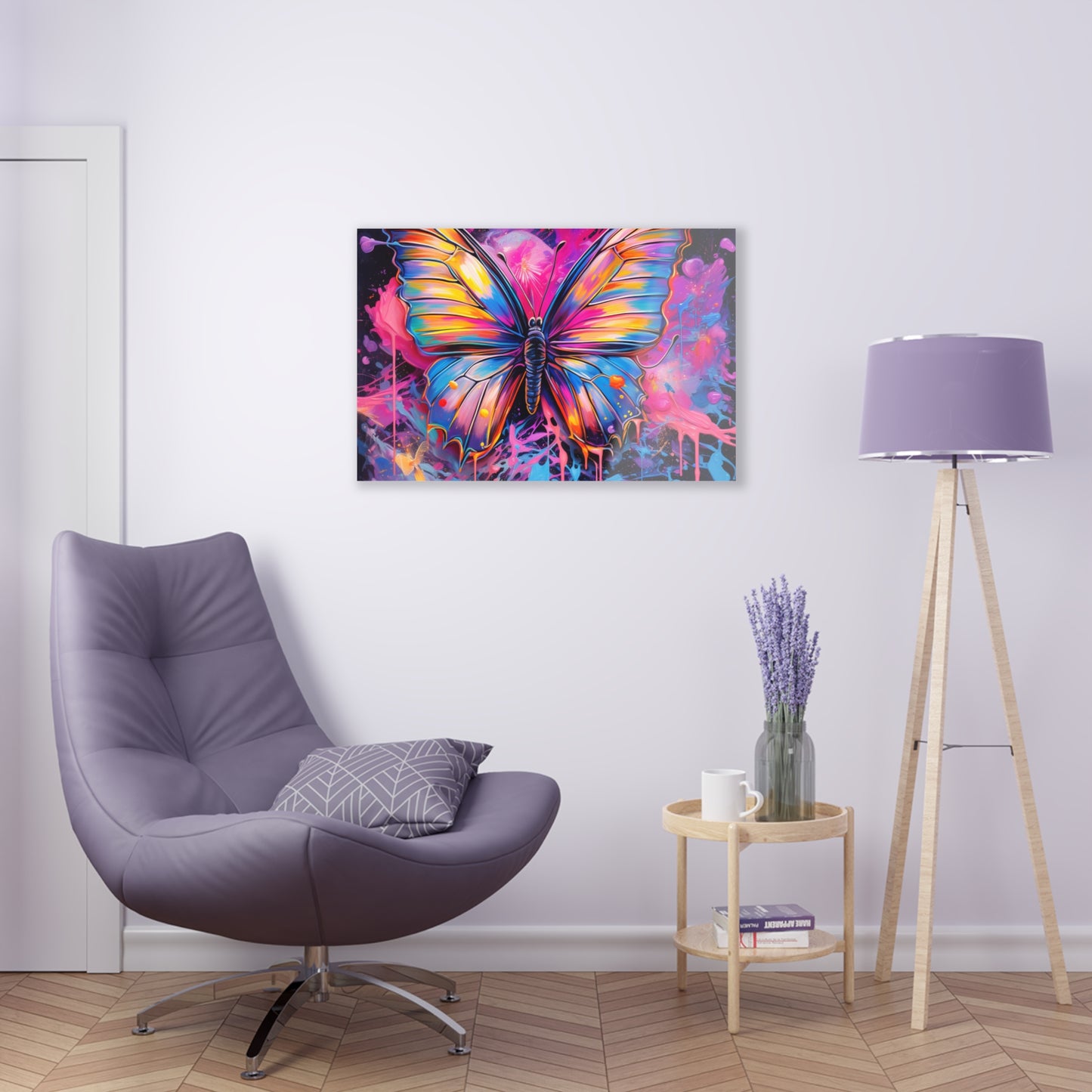 Acrylic Prints Pink Butterfly Flair 3