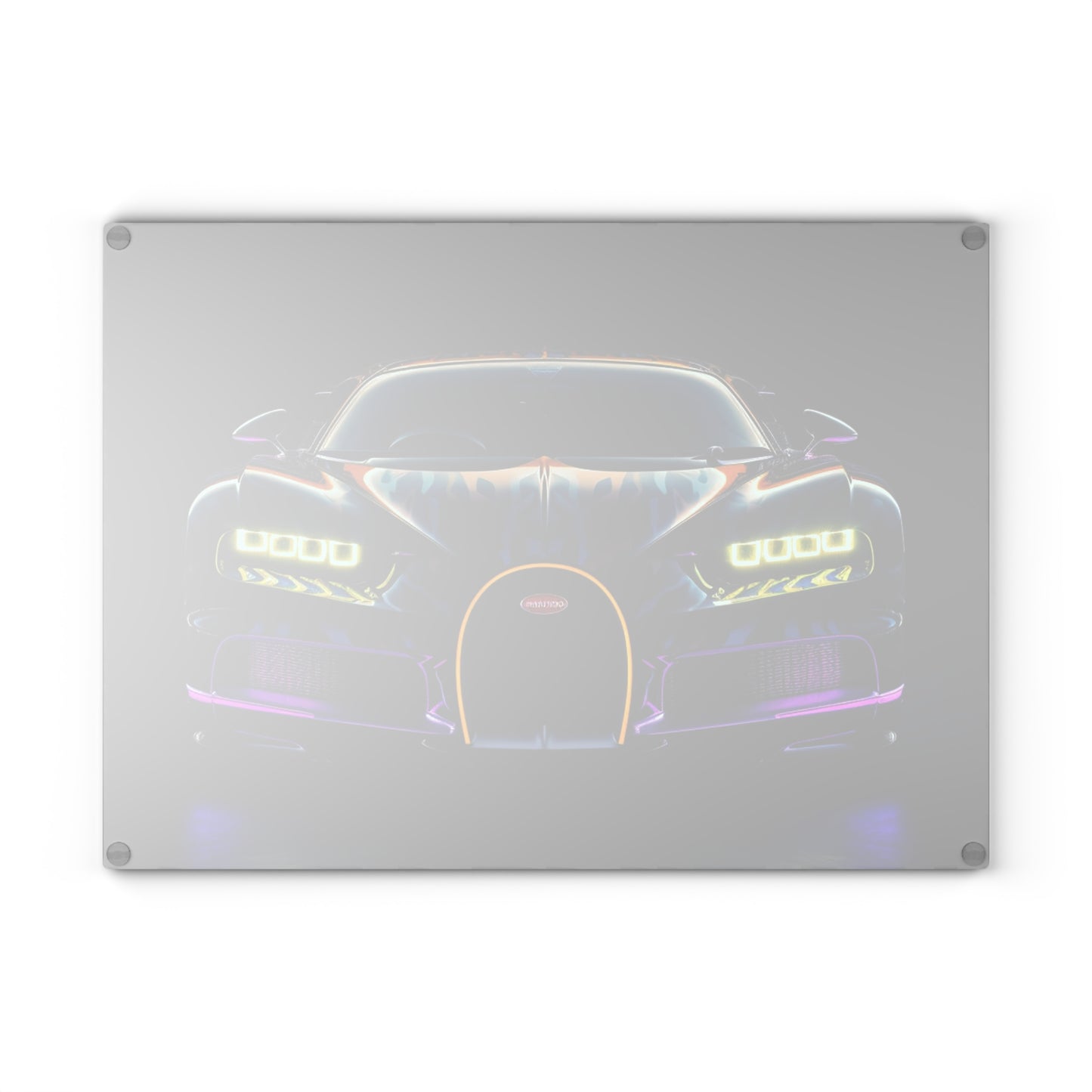 Glass Cutting Board Hyper Bugatti Chiron 3