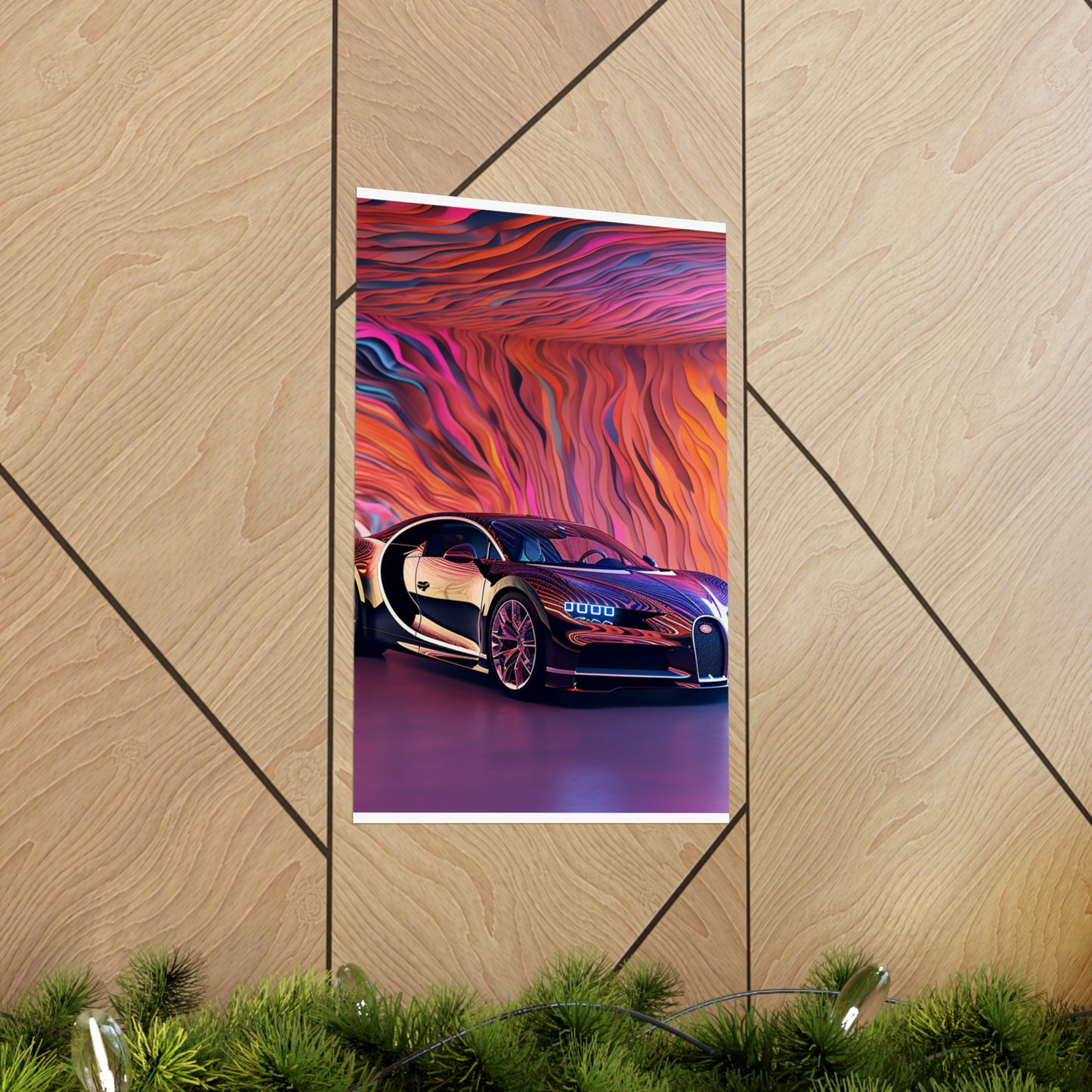 Premium Matte Vertical Posters Bugatti Abstract Flair 4