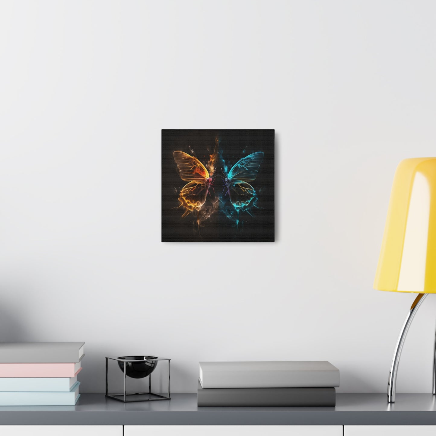 Canvas Gallery Wraps Kiss Neon Butterfly 7