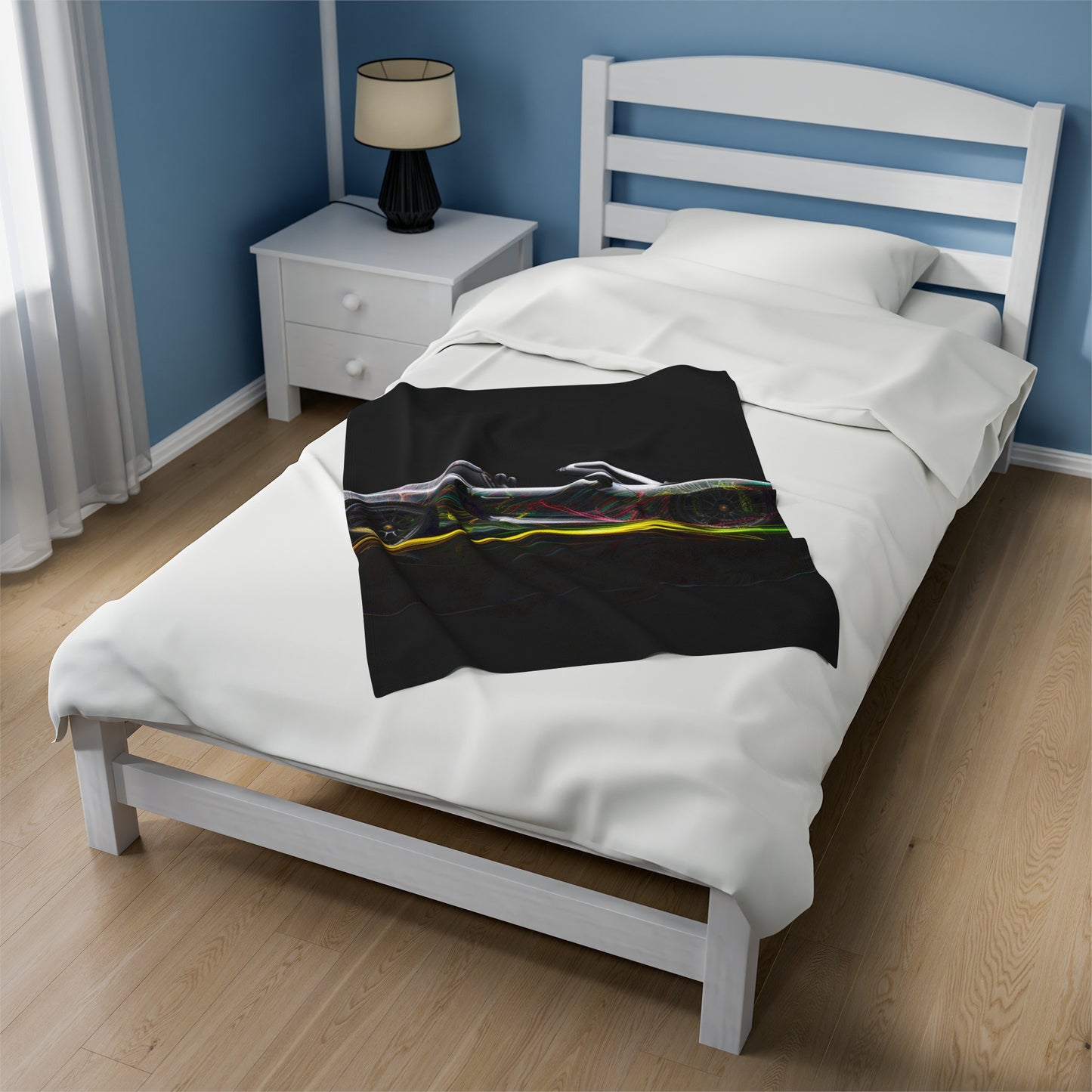 Velveteen Plush Blanket Porsche Line 1