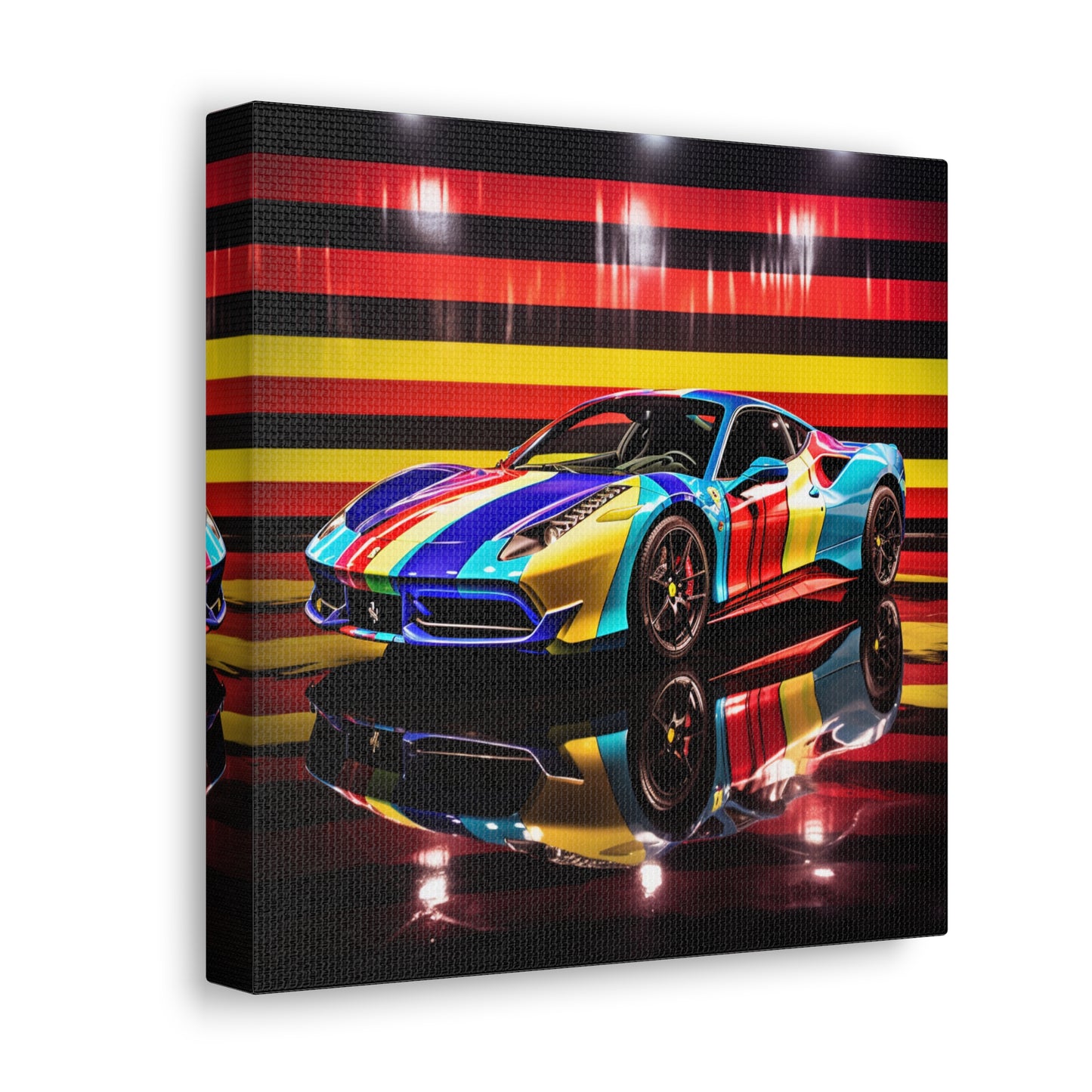 Canvas Gallery Wraps Hyper Colorfull Ferrari 2