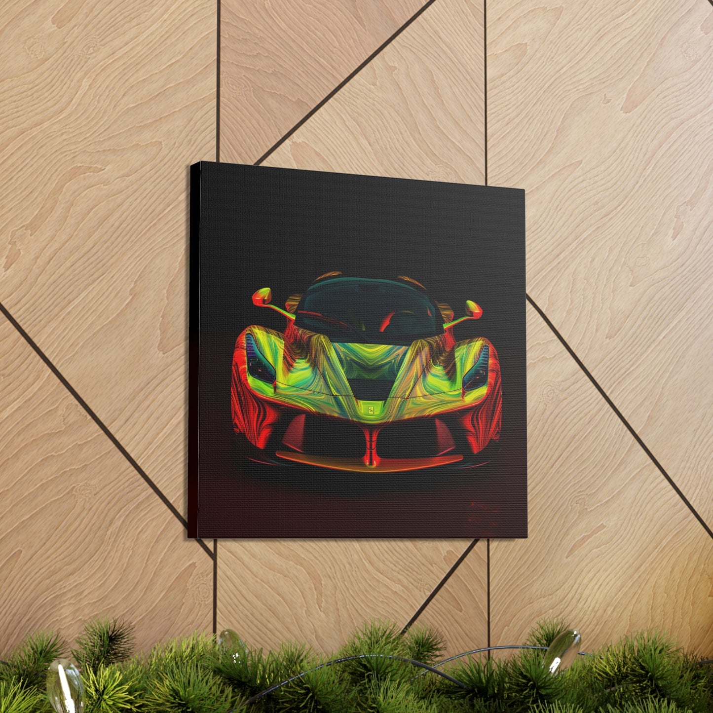 Canvas Gallery Wraps Ferrari Neon 1