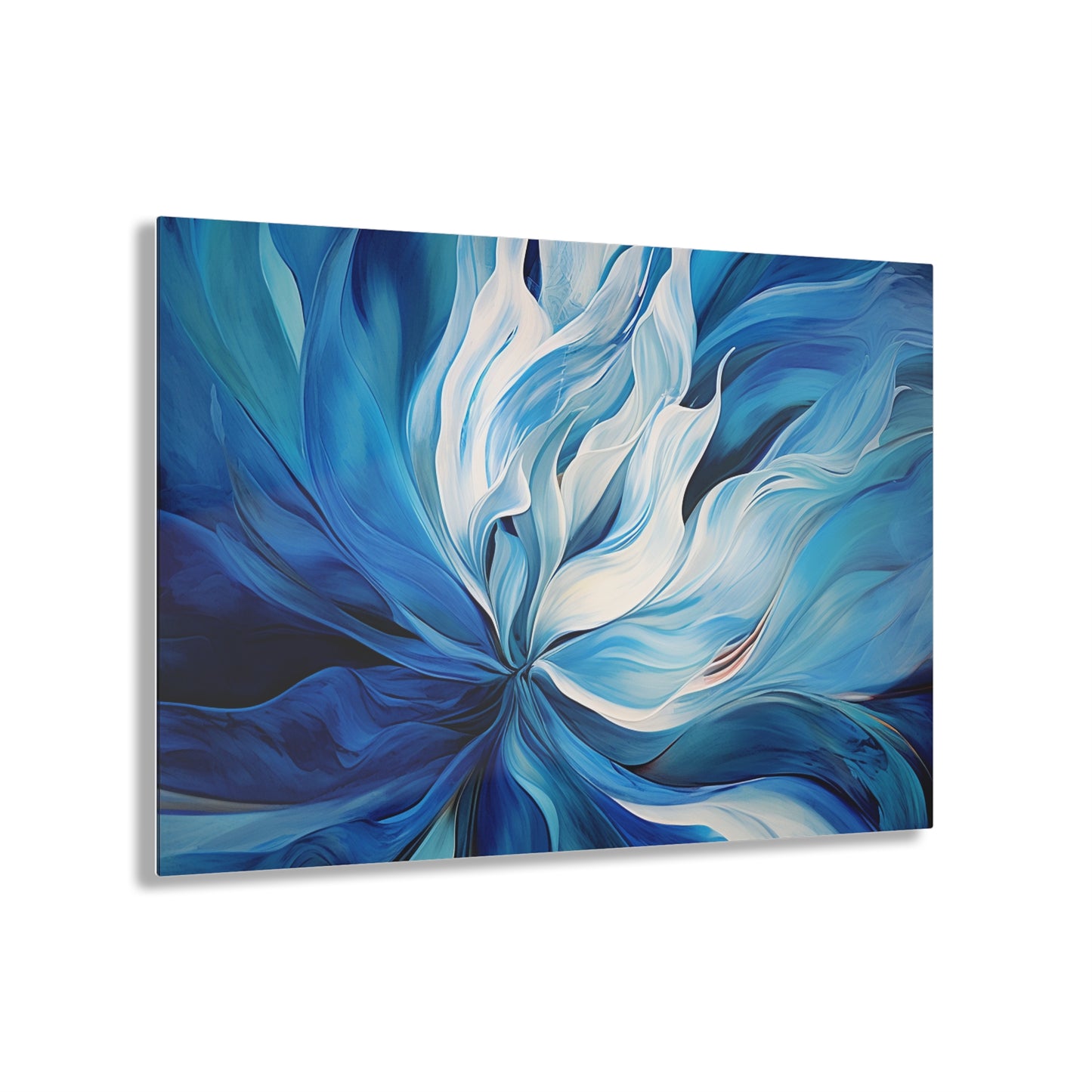 Acrylic Prints Blue Tluip Abstract 1