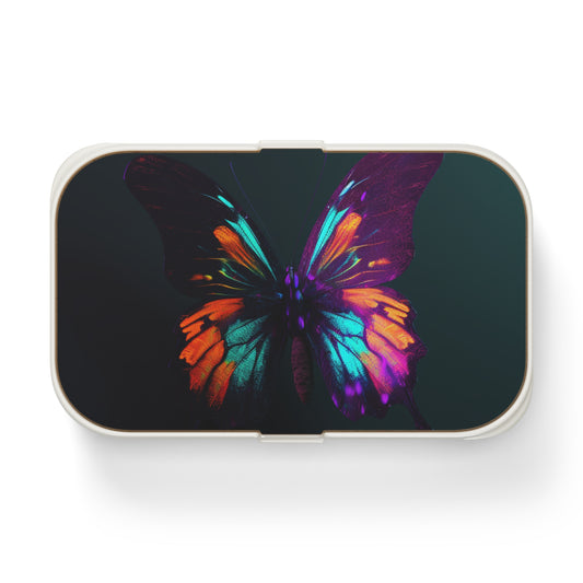 Bento Lunch Box Hyper Colorful Butterfly Purple 4