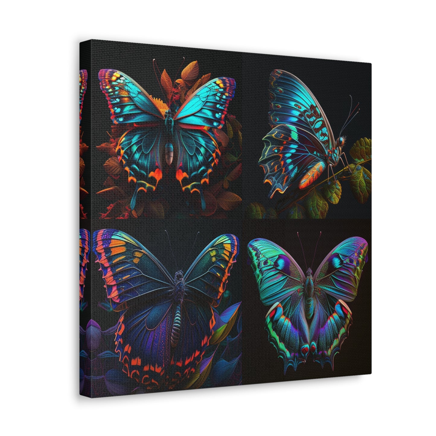 Canvas Gallery Wraps Hue Neon Butterfly 5