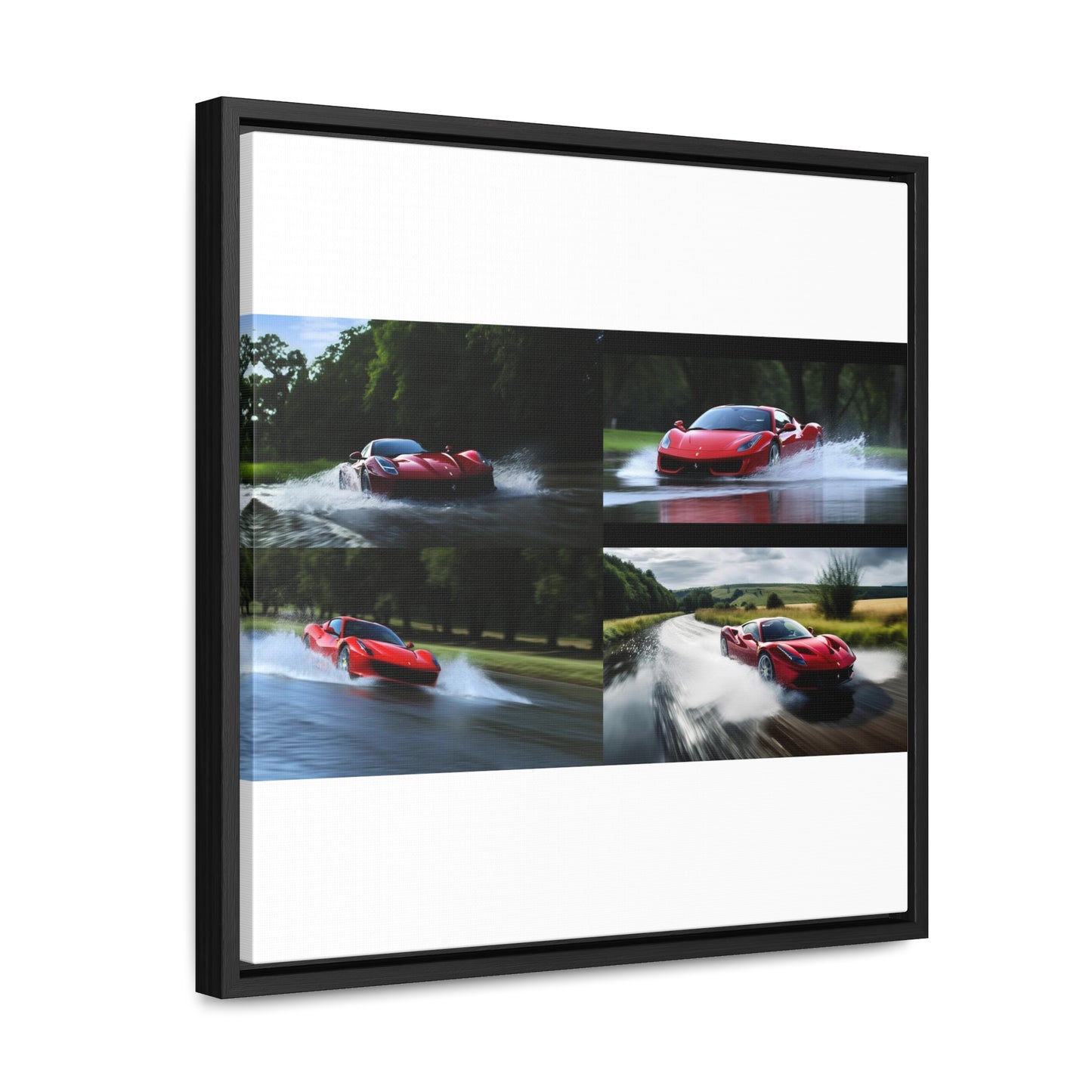 Gallery Canvas Wraps, Square Frame Water Ferrari Splash 5