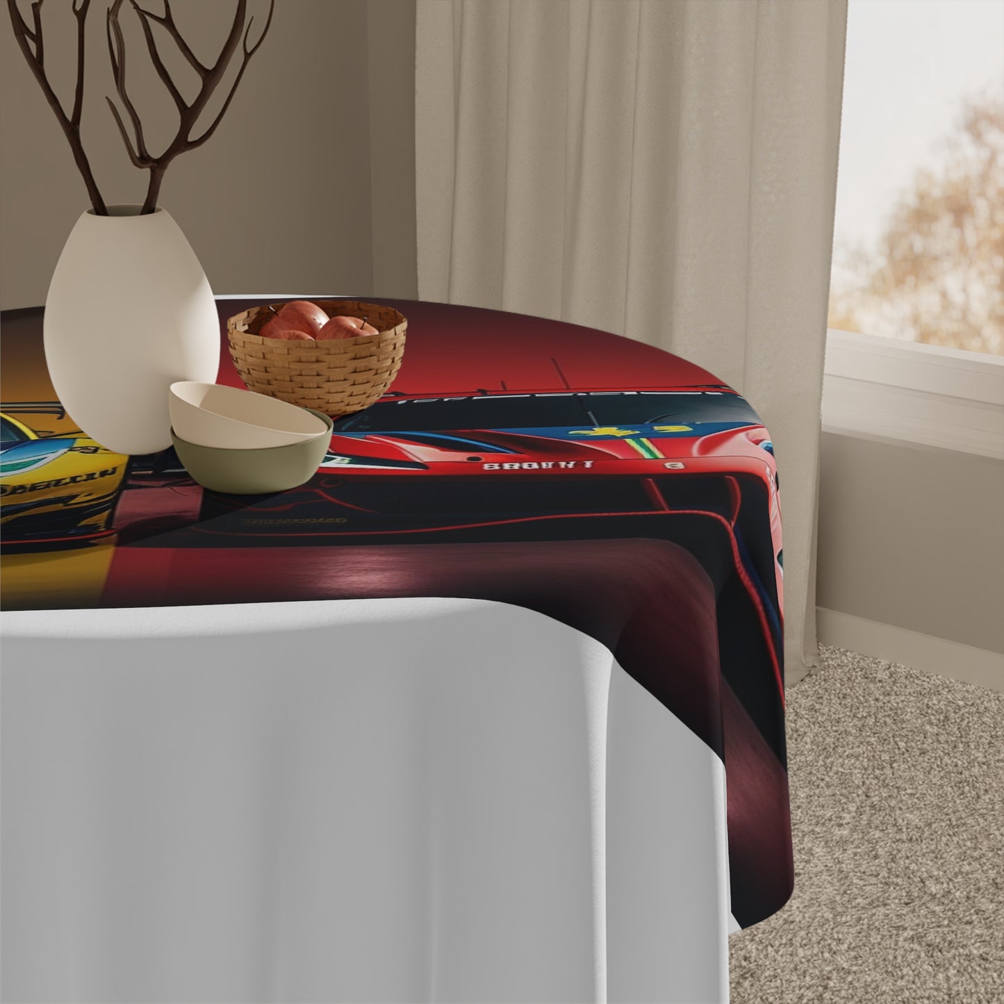 Tablecloth Ferrari Red Blue 3