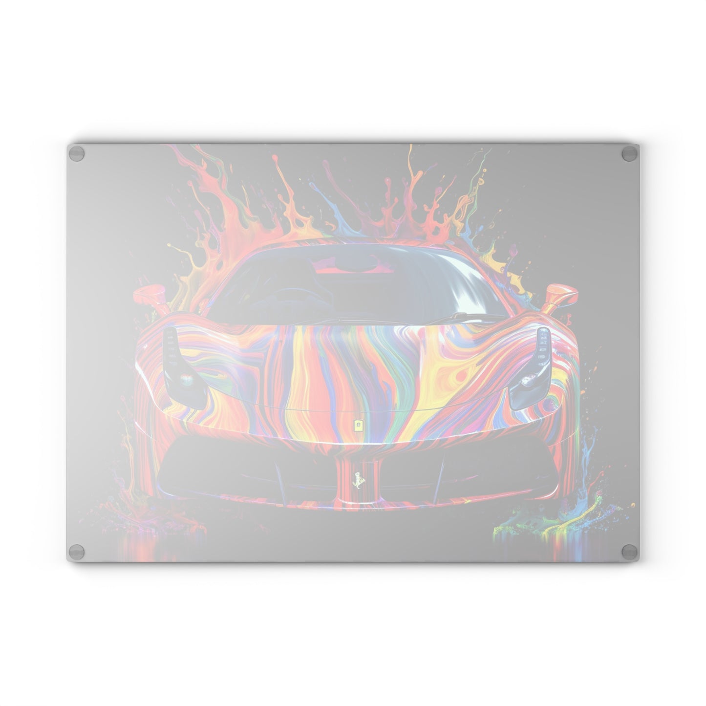 Glass Cutting Board Ferrari Fusion Water 4