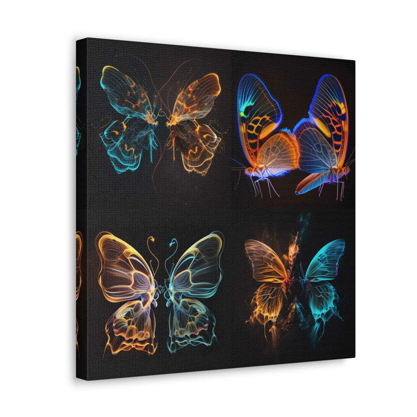 Canvas Gallery Wraps Neon Glo Butterfly 5