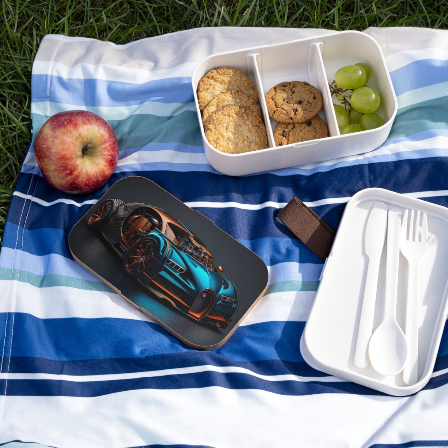 Bento Lunch Box Bugatti Blue 4