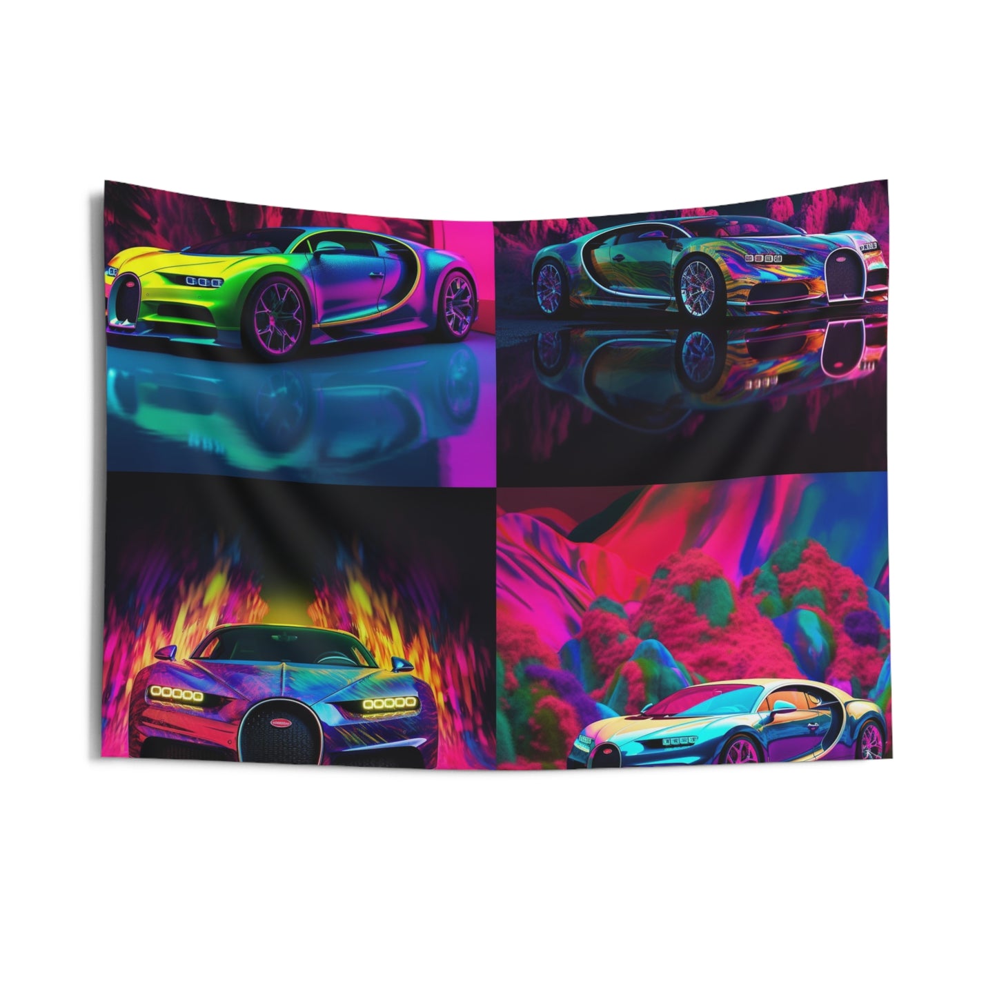 Indoor Wall Tapestries Florescent Bugatti Flair 5