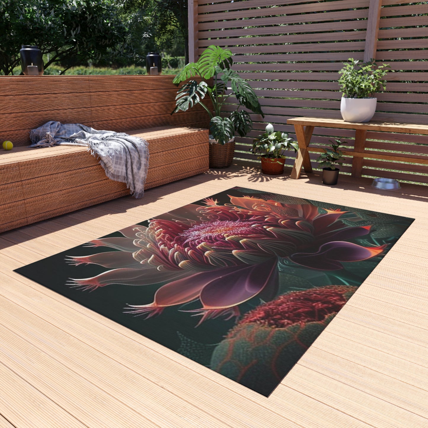 Outdoor Rug  Flower Arangment 1