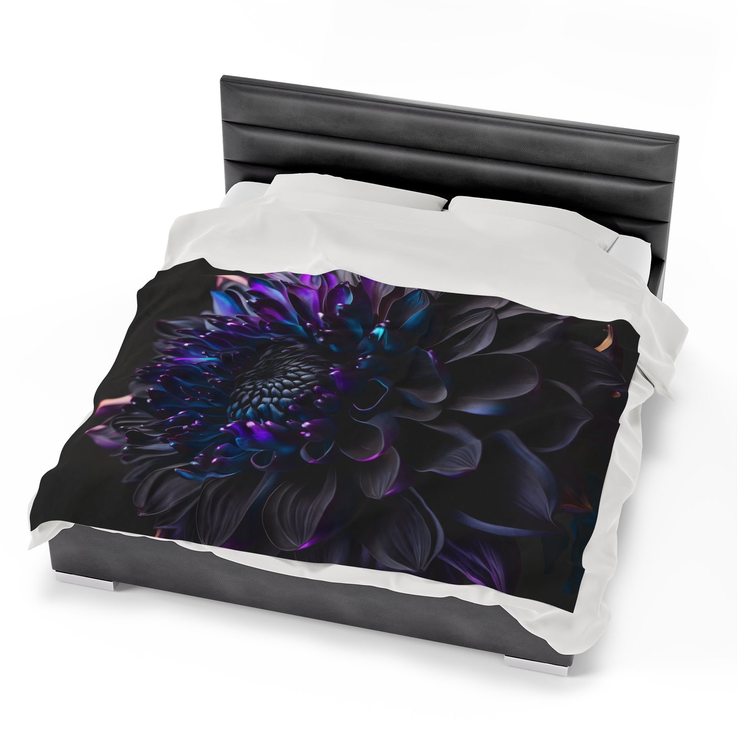 Velveteen Plush Blanket Dahlia Purple 2