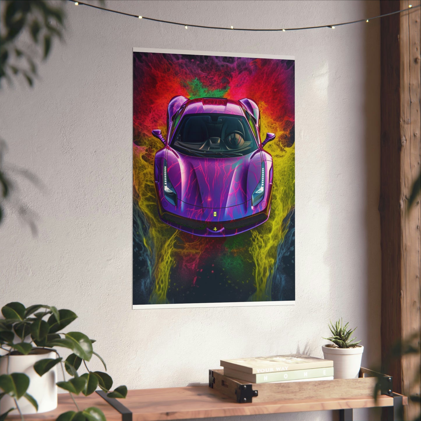 Premium Matte Vertical Posters Farrari Water 3