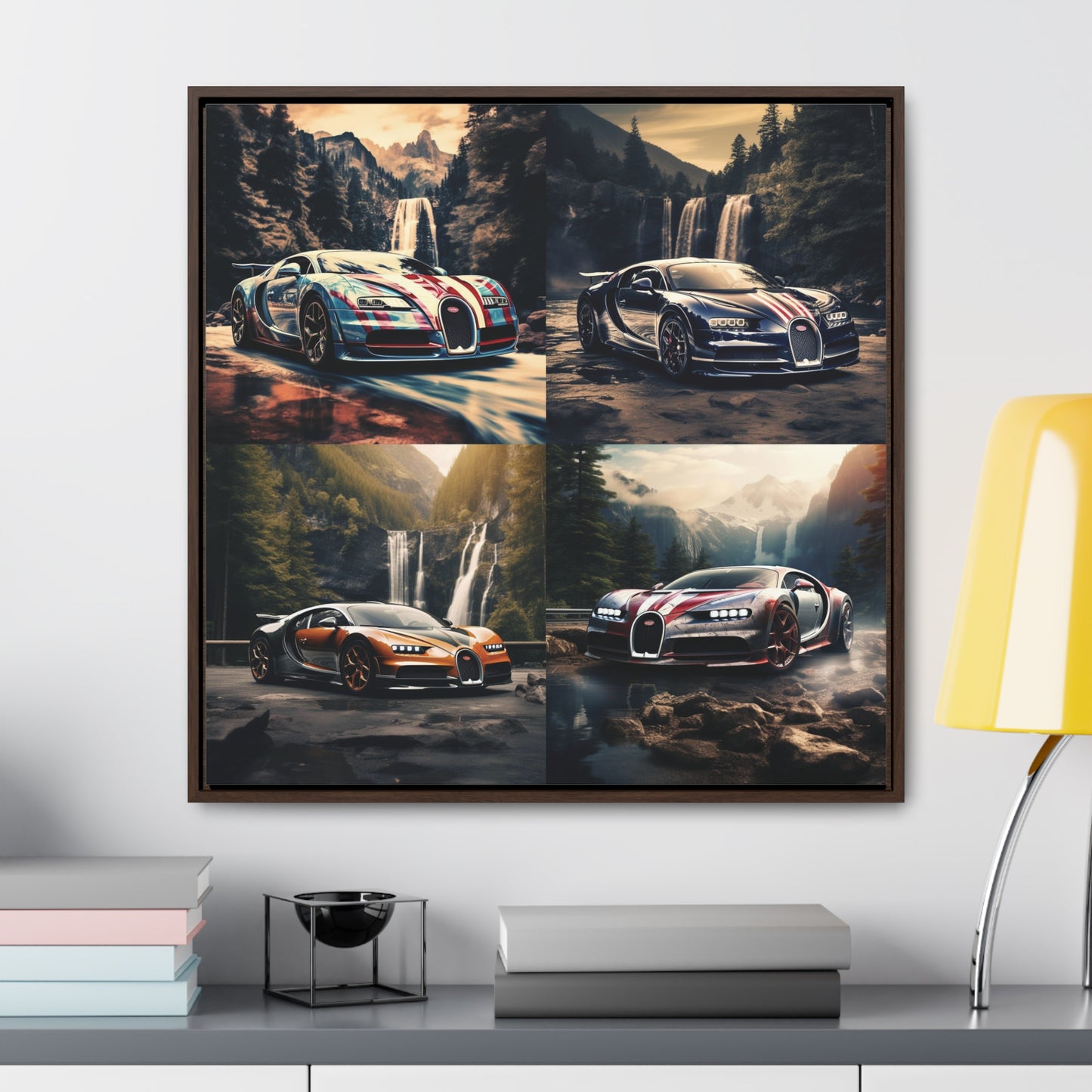 Gallery Canvas Wraps, Square Frame Bugatti Waterfall 5
