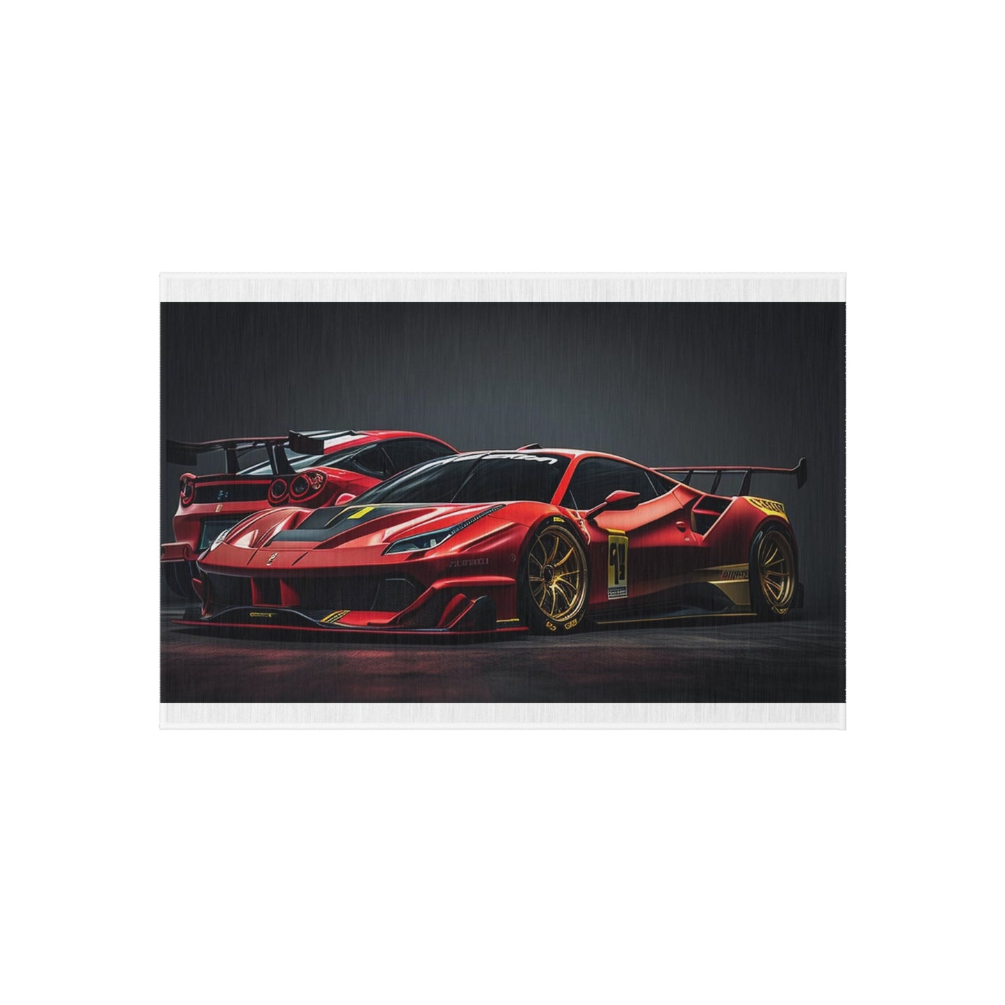 Outdoor Rug  Ferrari Red 3