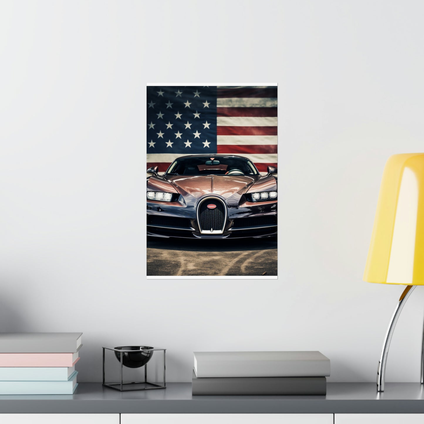 Premium Matte Vertical Posters Bugatti Flag 4