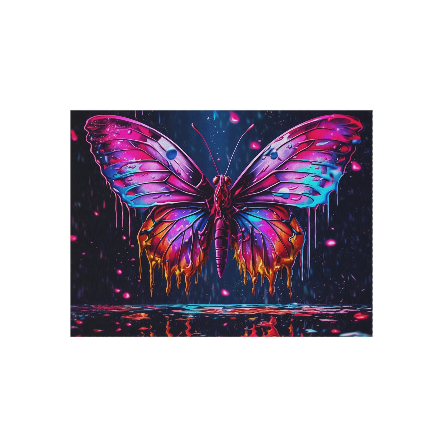 Outdoor Rug  Pink Butterfly Flair 2