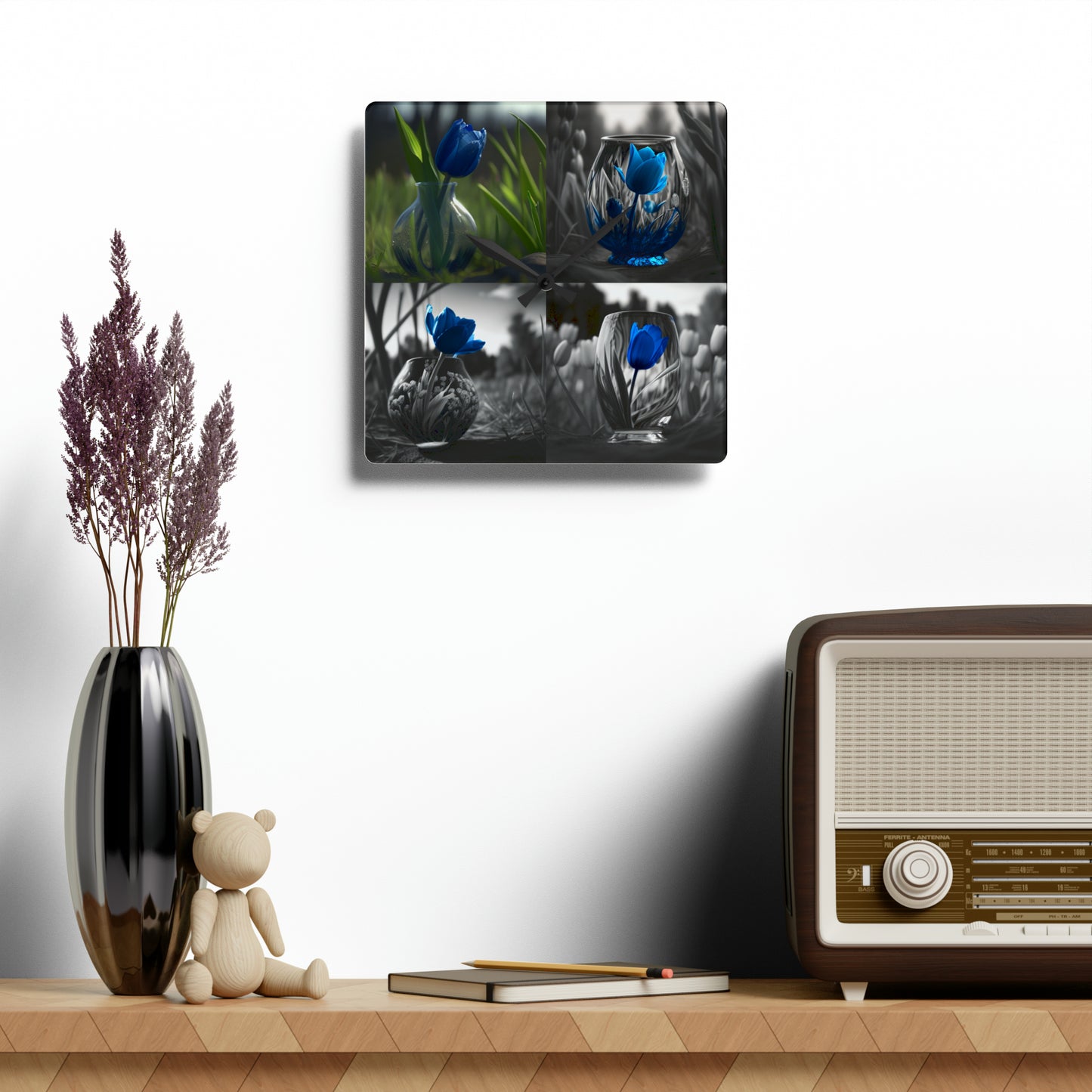 Acrylic Wall Clock Tulip 5